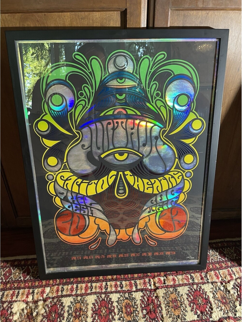 FURTHUR CAPITAL THEATER, NY 2013 ORIGINAL FOIL CONCERT POSTER GRATEFUL DEAD 420